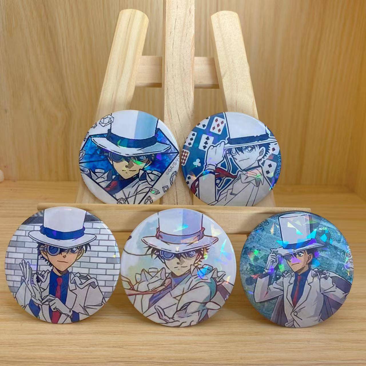 名侦探柯南怪盗基德新一动漫徽章二次元周边吧唧现货黑羽快斗