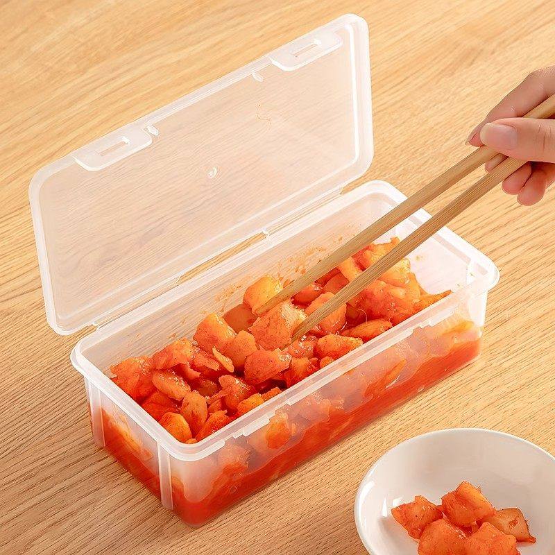 厨房腌咸菜榨菜泡菜收纳盒密封带盖冰箱食物凉拌菜便携便当保鲜盒,收纳整理,食物收纳盒,淘宝优惠券,粉丝福利购,淘宝优惠卷