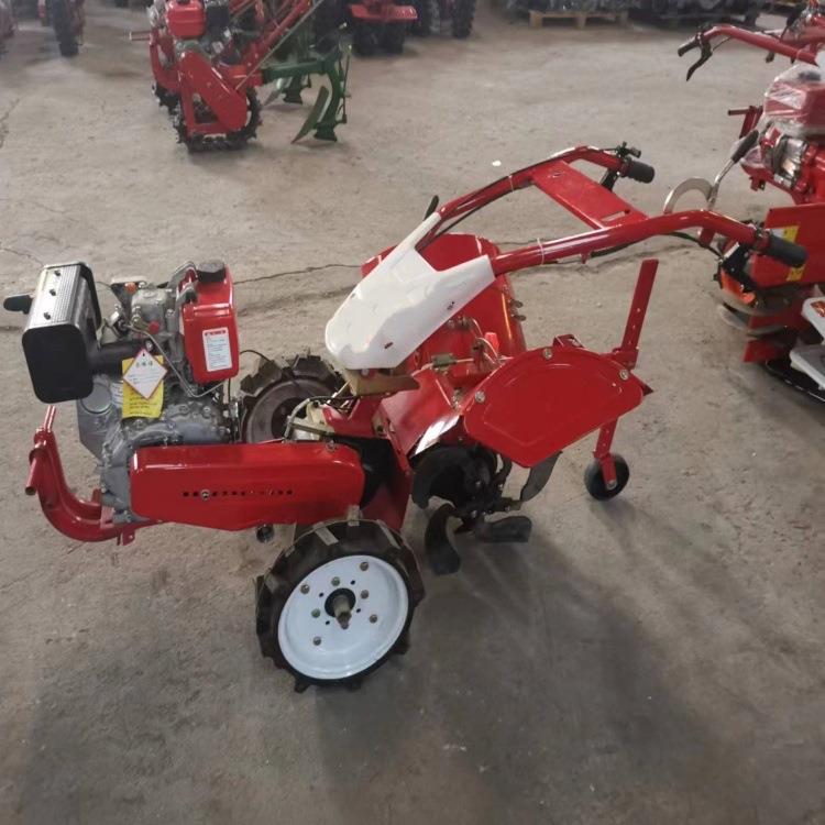 小型家用农用锄草松土机新款柴油四驱除草旋耕机大棚种植起垄机