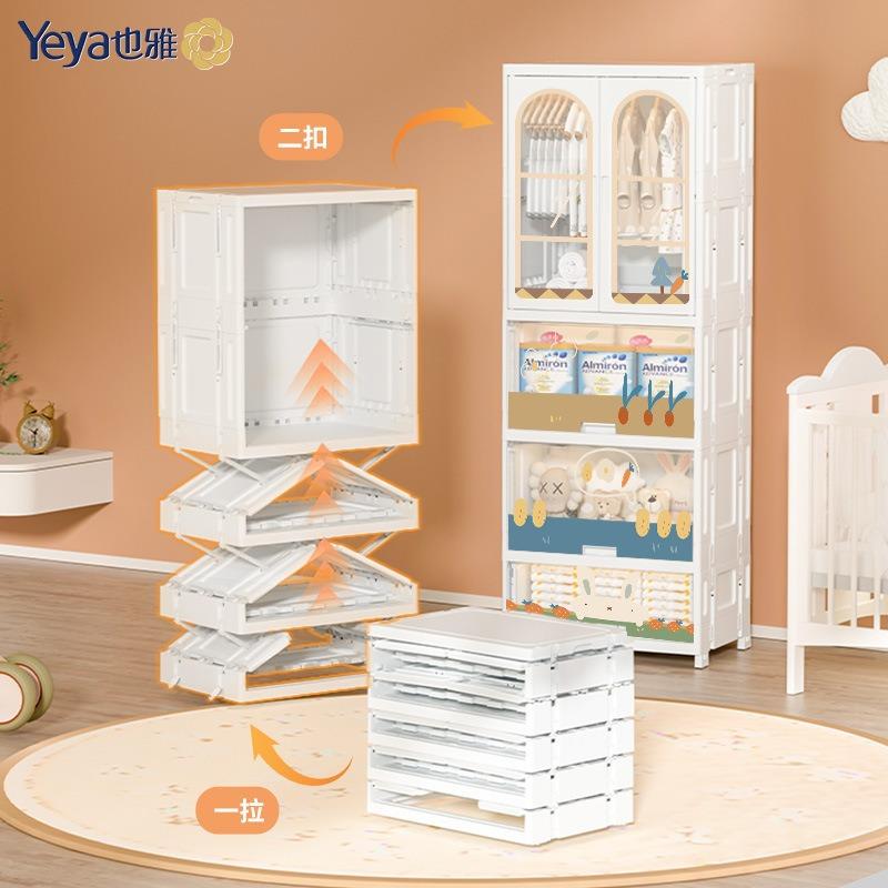 折叠免安装衣柜卧室衣物卡通双开门宝宝收纳柜挂衣整理儿童衣柜pp