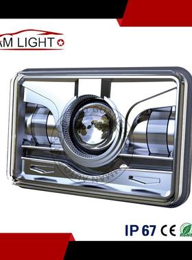 5寸LED45W远近光前大灯4*6牧马人大灯卡车灯LED方灯