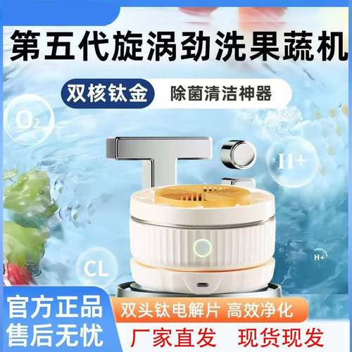 无线电动果蔬清洗净化器食材清洗机去除农残除菌消毒多功能洗菜机
