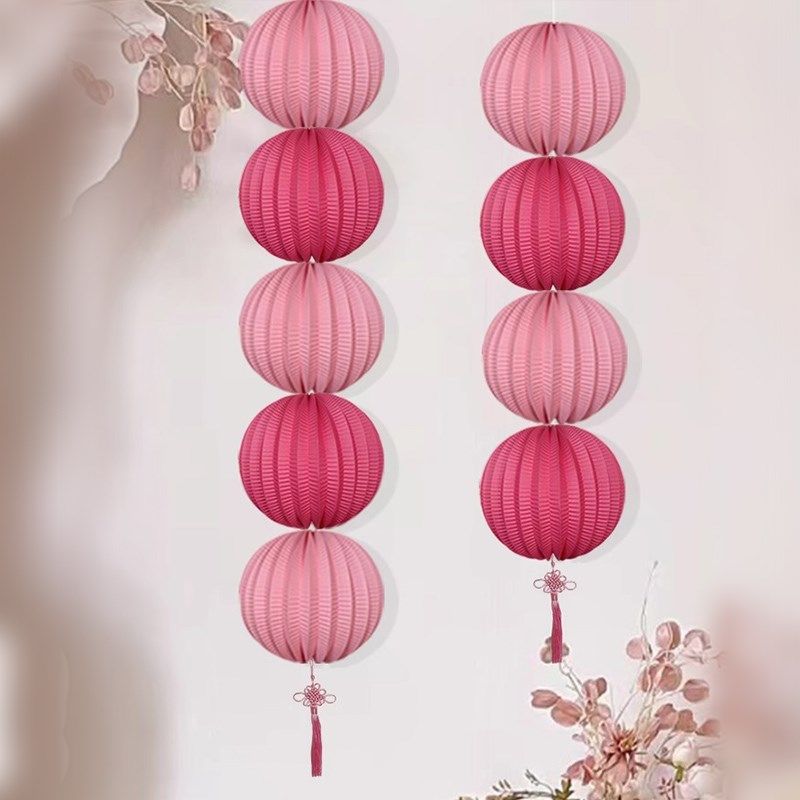 吾家婚品玫粉色西瓜灯笼婚房挂饰纸灯笼结婚男女方婚房装饰用品,节庆用品/礼品,灯笼,淘宝优惠券,粉丝福利购,淘宝优惠卷