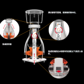 迈光启航双进水双针刷蛋分延迟启动防爆冲喂食功能可拆卸消音器