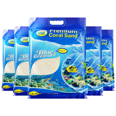 蓝色珍品海缸珊瑚沙海沙12 3 4 5号菲律宾沙子天然珊瑚砂 珊瑚骨
