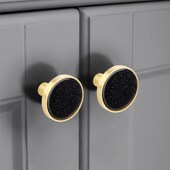 黄铜把手金色北欧轻奢衣橱柜门纯铜拉手美式 田园创意抽屉单孔橱柜