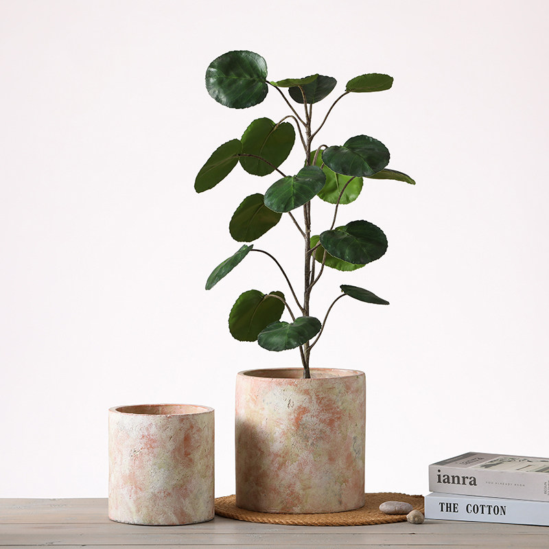 欧式复古做旧水泥直筒落地大花盆粗陶兰花琴叶榕幸福树大型绿植盆,鲜花速递/花卉仿真/绿植园艺,花盆,淘宝优惠券,粉丝福利购,淘宝优惠卷