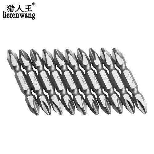 猎人王双头十字一字电动螺丝刀批头加长批头磁性起子头风批头PH2