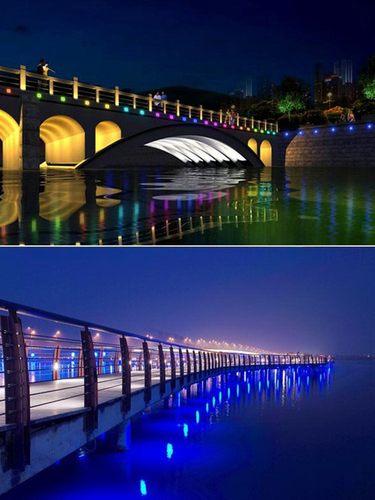 LED彩色投光灯七彩RGB变色射灯户外防水园林景观照树绿化灯婚庆灯