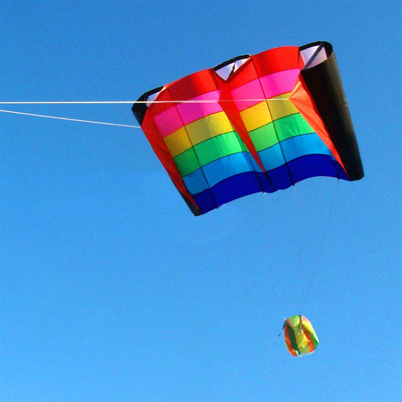 彩虹之翼 潍坊七彩鸟风筝 易飞天空 加强版