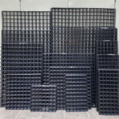 超市货架网格片置物架网片饰品铁网挂钩护栏铁网格网挂铁艺展示架