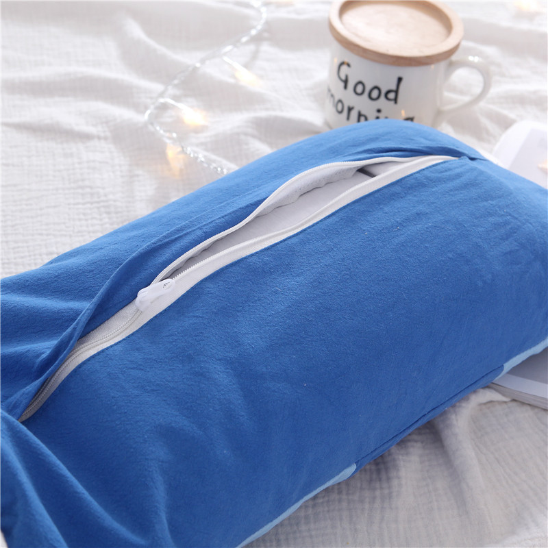 儿童枕头宝宝加长荞麦枕芯小孩纯棉卡通枕套幼儿园玩具抱枕午睡枕