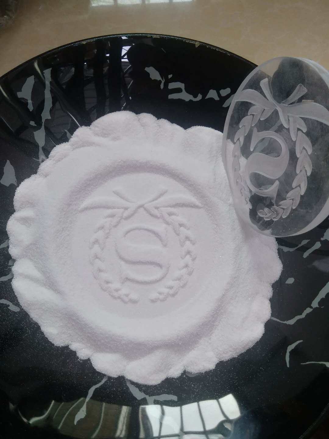 定做酒店物业烟灰缸垃圾桶细砂石英砂LOGO印模沙模具印章压印圆方