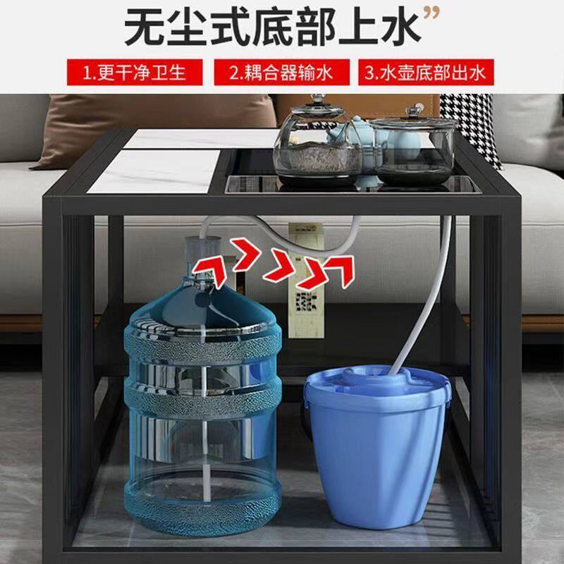 岩板茶几家用客厅水壶一体商用办公室茶台泡茶现代简约功夫茶桌