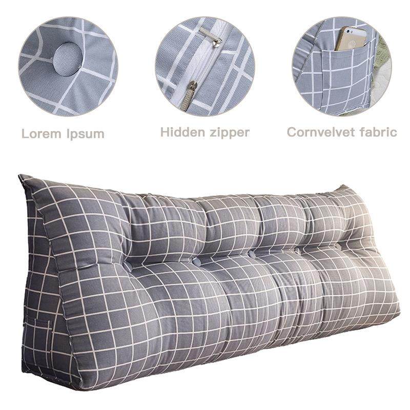 可拆洗床头靠垫大靠背榻榻米沙发靠枕护腰枕三角靠垫抱枕家居软饰