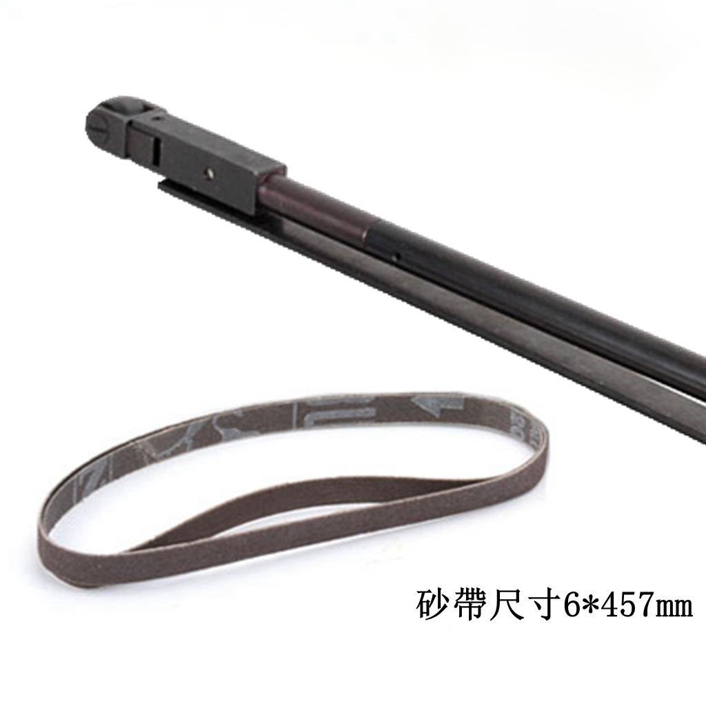 台湾油309谷工业机级砂带机加长深杆孔气动磨光可调角度深凹槽研