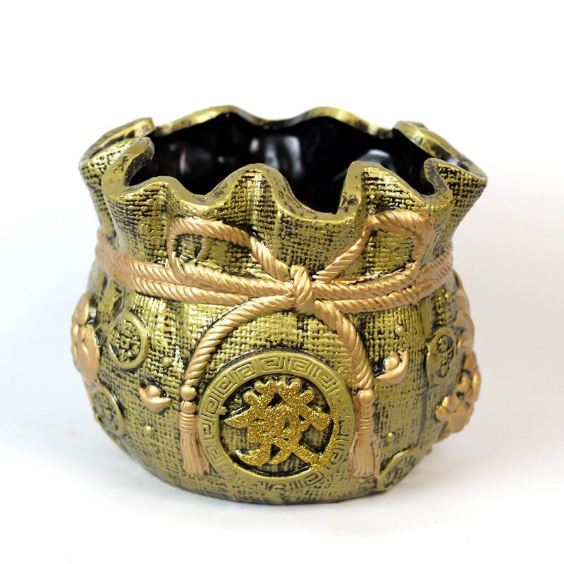 金钱袋花盆创意大号包邮古典陶瓷客厅简约时尚花器个性发财树花瓶,鲜花速递/花卉仿真/绿植园艺,花盆,淘宝优惠券,粉丝福利购,淘宝优惠卷