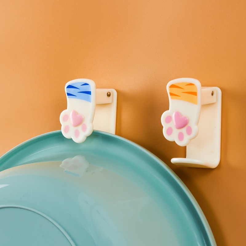 脸盆架浴盆挂钩免打孔浴室卫生间洗澡盆壁挂式挂盆神器盆子收纳架,家庭/个人清洁工具,脸盆架,淘宝优惠券,粉丝福利购,淘宝优惠卷