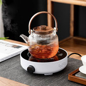 迷你电陶炉小型煮茶器全陶瓷壶煮茶壶陶瓷烧水壶家用茶具套装