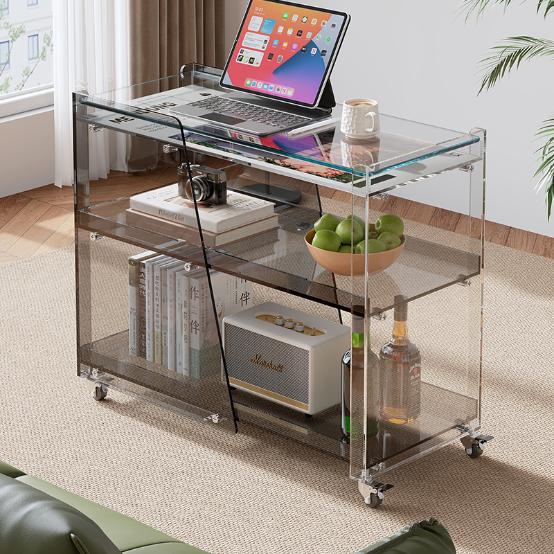 网红亚克力边几可移动茶几小推车收纳柜ins风沙发角几轻奢床头柜