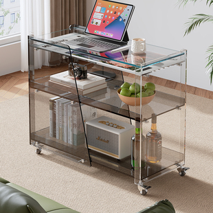 网红亚克力边几可移动茶几小推车收纳柜ins风沙发角几轻奢床头柜