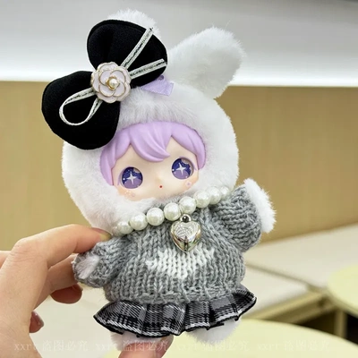 爆款AYORTOYS兔闪闪ShyShy娃衣代开闪亮世界搪胶毛绒公仔毛衣项链