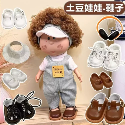 西班牙24cm土豆娃娃mia鞋子内裤帽子皮鞋帆布鞋配件