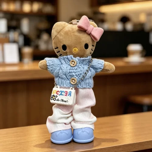 甜妹hellokitty玩偶 毛绒包包挂件 hellokitty小挂件公仔包包挂饰