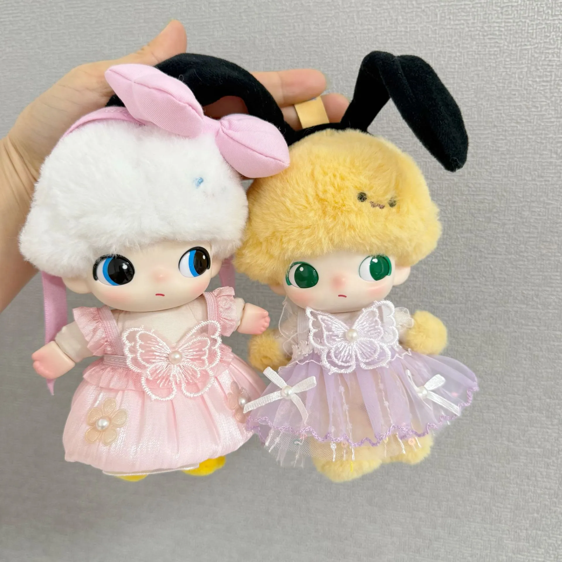 爆款仅衣服】DIMOO WORLD玩偶着替挂件布鲁托衣服紫色粉色蝴蝶仙