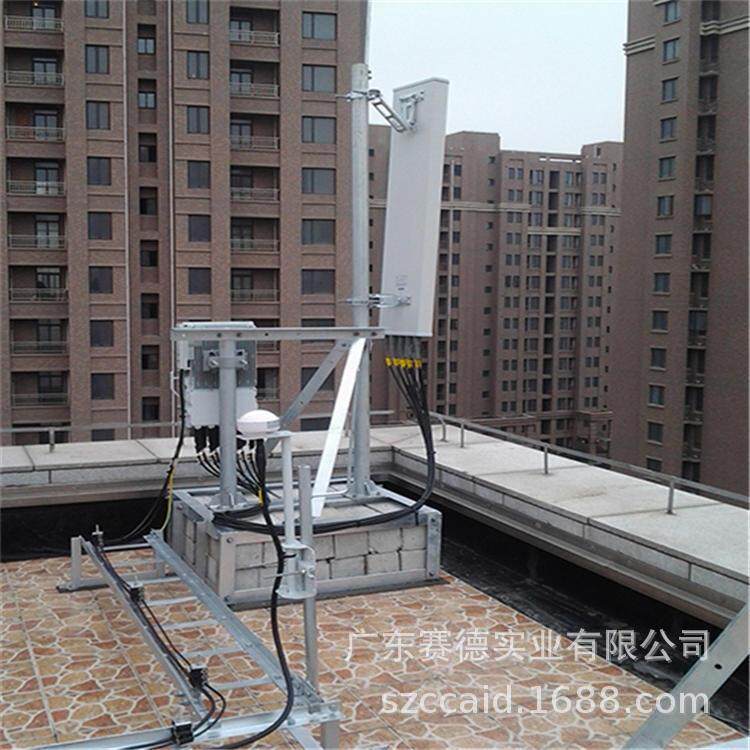 深圳赛德 3米6米信号铁塔抱杆5G天线抱杆配重式基础屋面抱杆