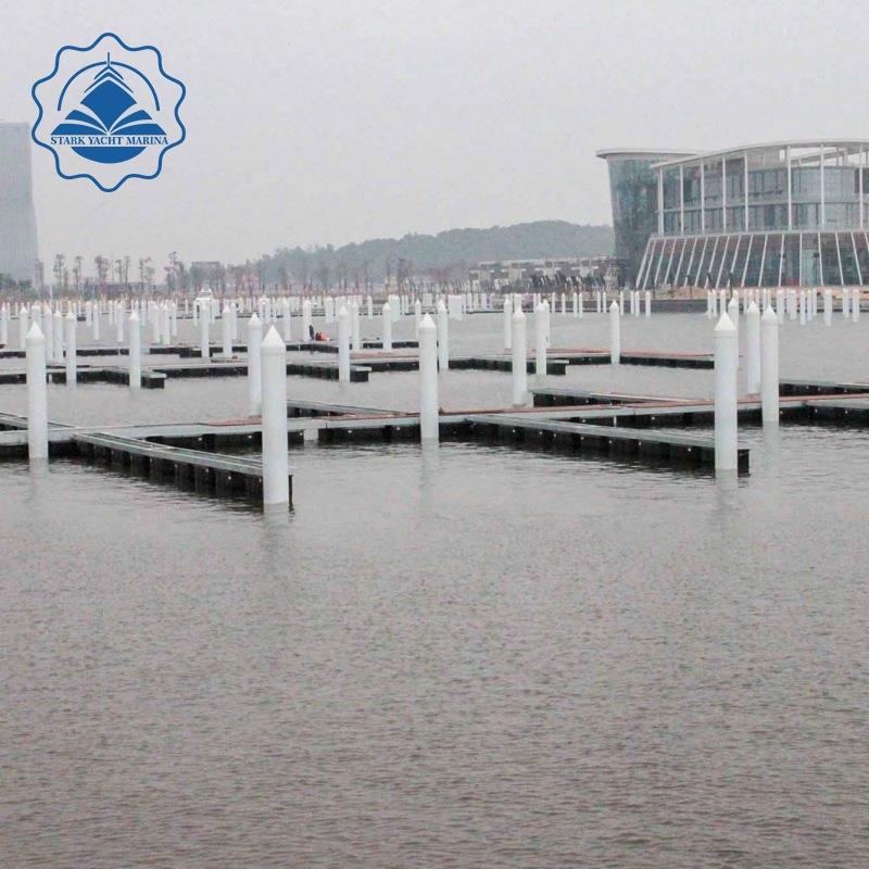 厂家供应外贸游艇码头浮桥铝合金结构浮动平台码头国外浮桥