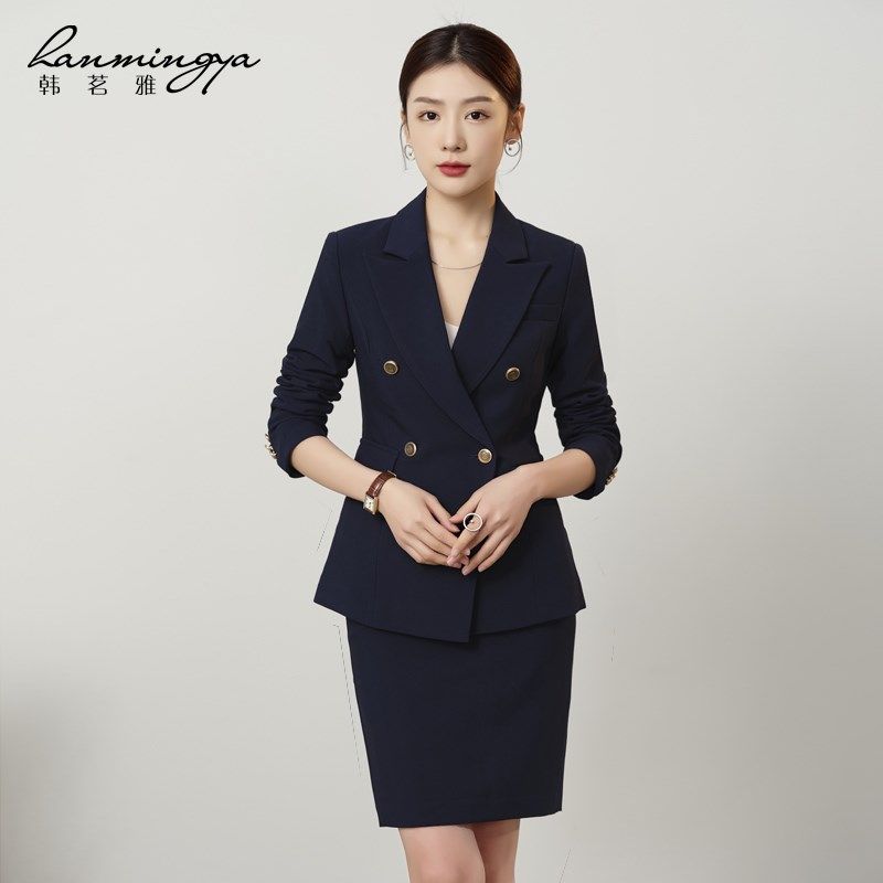 公务员职业西装套装女2024秋新款面试正装气质小个子高级感工作服