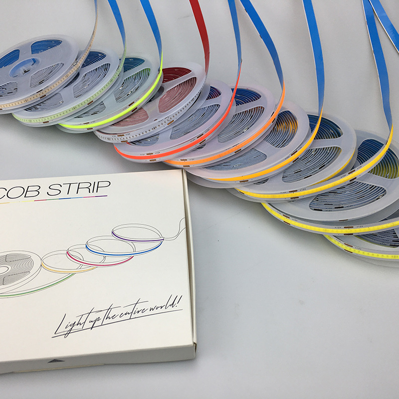 LED灯带 高密度12V 24V高亮cob灯条 家装户外气氛灯低压照明灯带