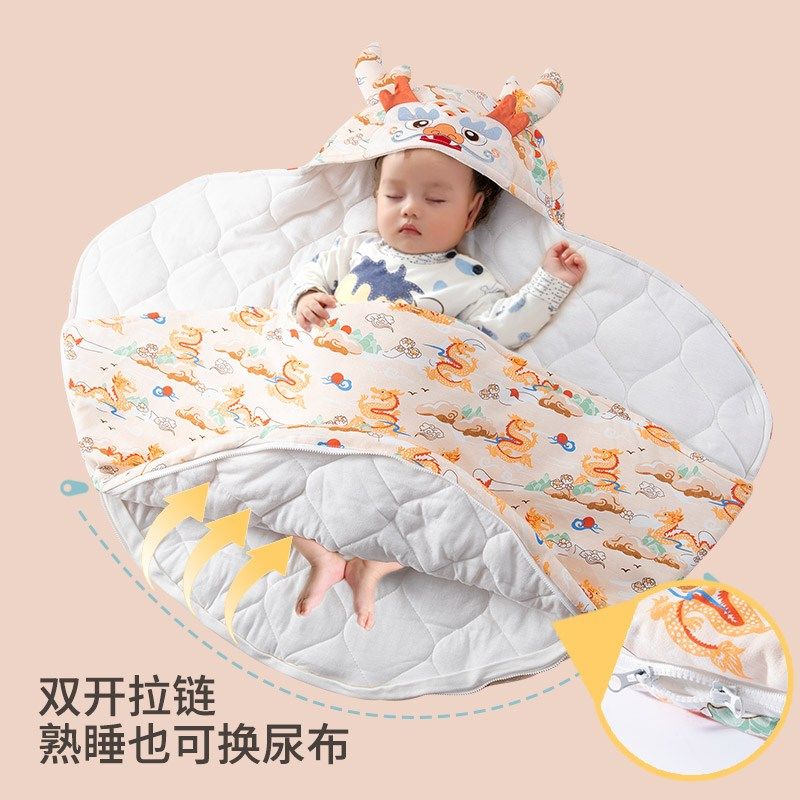 新生婴儿纯棉睡袋式抱被 加厚防踢护肚襁褓 春秋冬季初生宝宝用品,婴童用品,睡袋/防踢被,淘宝优惠券,粉丝福利购,淘宝优惠卷