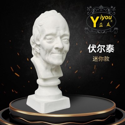 伏尔泰石膏头像胸像素描写生静物美术教具家居摆件摄影婚庆道具