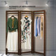 服装 货架做旧秀禾服衣帽架 店折叠屏风隔断橱窗展示架影楼用落地式