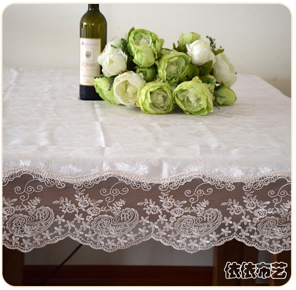欧式桌布奢华蕾丝餐桌布 茶几布艺电视柜盖巾床头柜盖布,居家布艺,桌布,淘宝优惠券,粉丝福利购,淘宝优惠卷