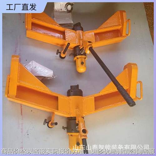 液压水平双钩弯轨机煤矿液压弯轨器24公斤钢轨手动液压弯轨机