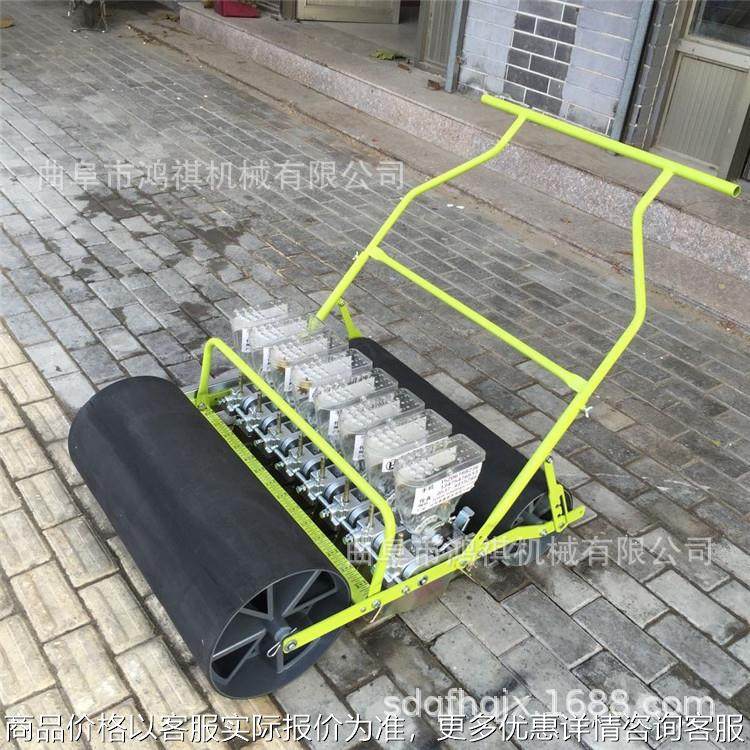 广安开沟起垄播种机 手推式精播机 小型谷子播种机K