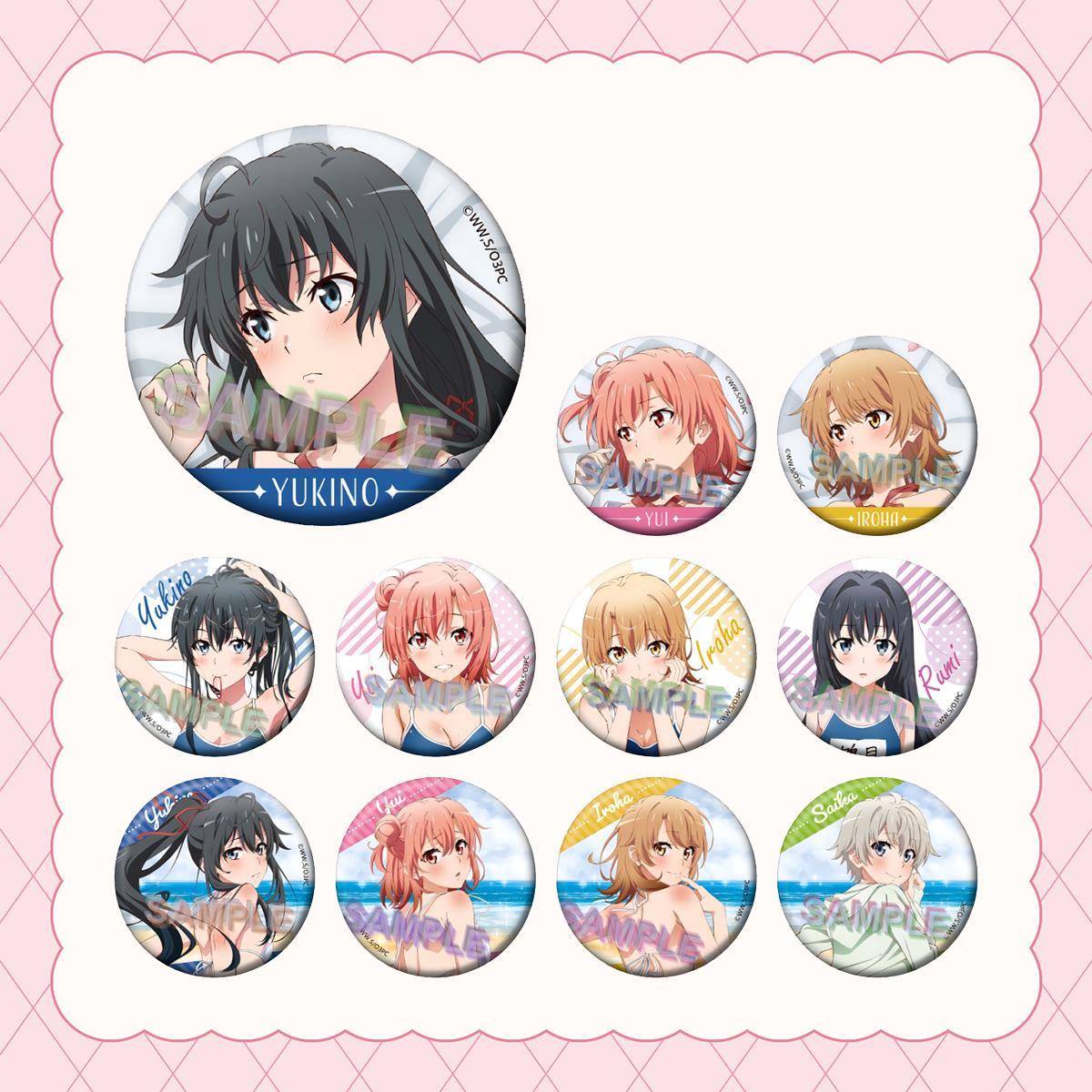 我的青春恋爱物语果然有问题第七弹徽章吧唧雪之下雪乃由比滨结衣