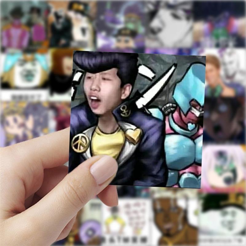 177张JOJO的奇妙冒险表情包搞笑动漫周边贴画装饰行李箱桌面贴纸
