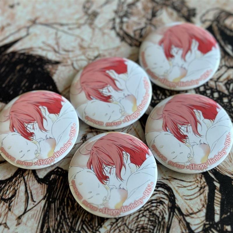 松冈凛睡颜线稿日谷吧唧 Free!男子游泳部吧唧松冈凛生日谷子徽章