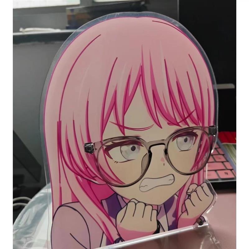 MYGO千早爱音眼镜架可爱高颜值亚克力桌面装饰摆件送闺蜜礼物立牌