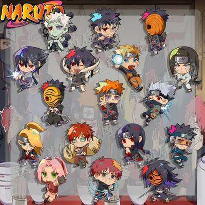 火影忍者周边动漫书包可爱挂饰带土迪达拉佐助鼬卡卡西胸针挂件