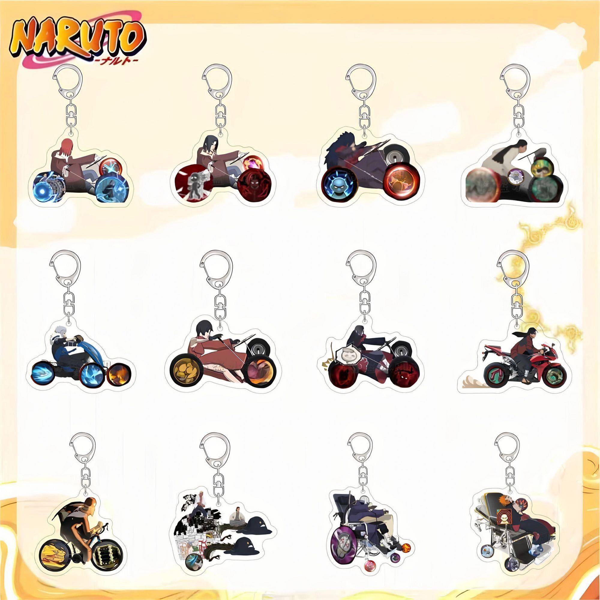 新款轮椅忍者火影忍者游戏周边钥匙扣搞怪秽土鼬长门白面具忍者小
