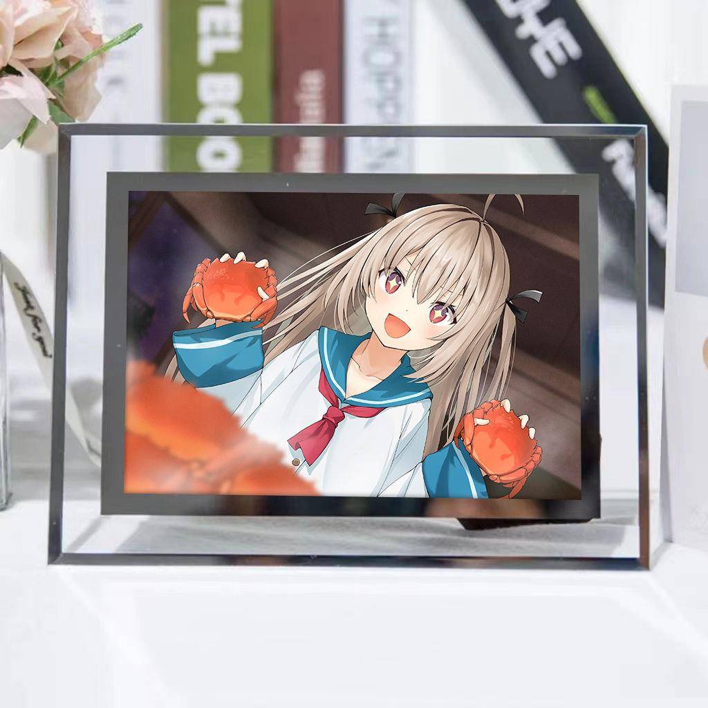 亚托莉相框周边动漫水晶玻璃定制相架礼物DIY台架送朋友生日礼物