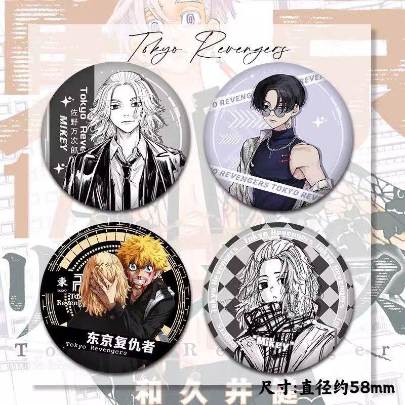 东京复仇者佐野万次郎羽宫一虎同人收藏胸针包包挂件动漫吧唧谷子