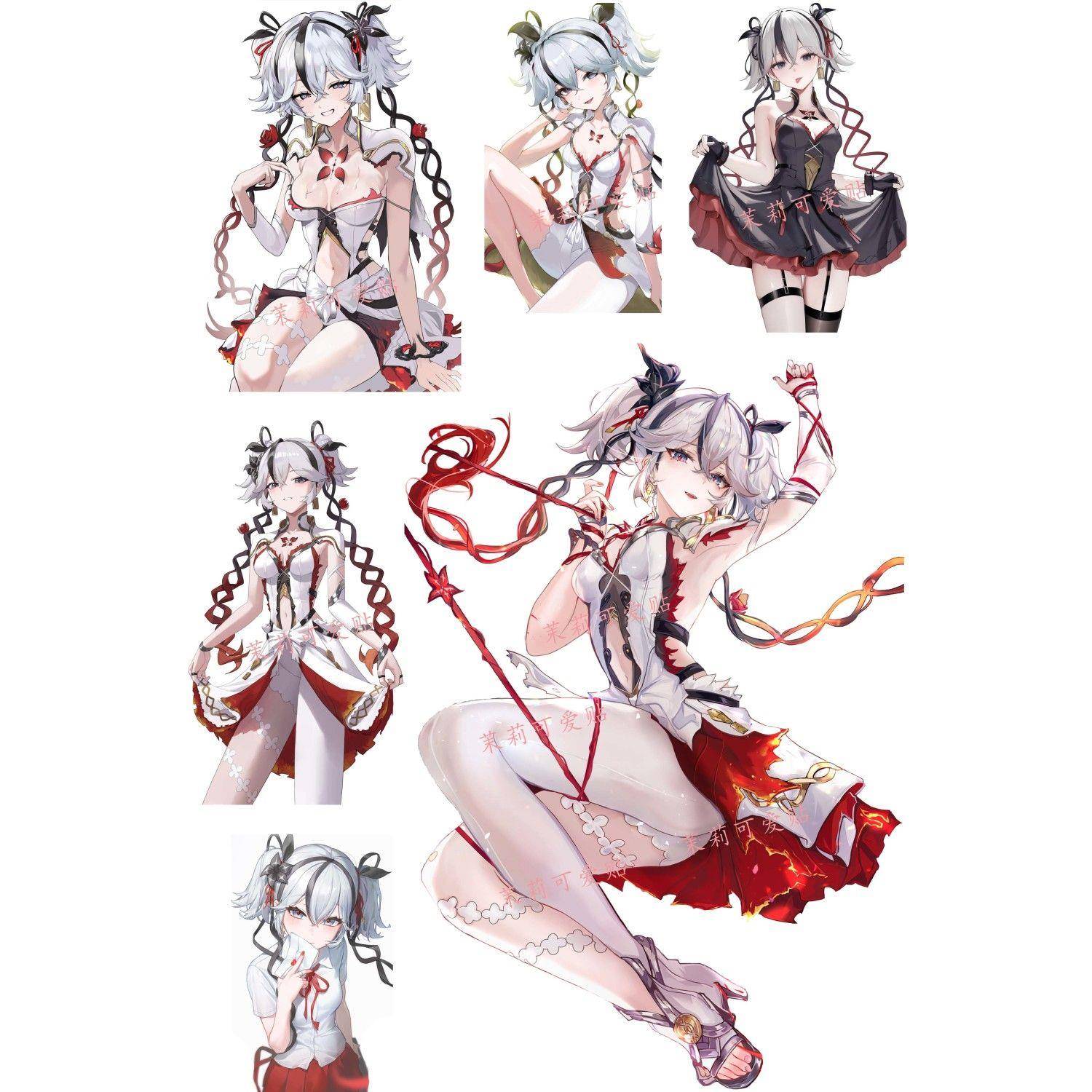 鸣潮椿周边动漫游戏笔记本电脑手机吉他二次元行李箱旅行箱贴纸