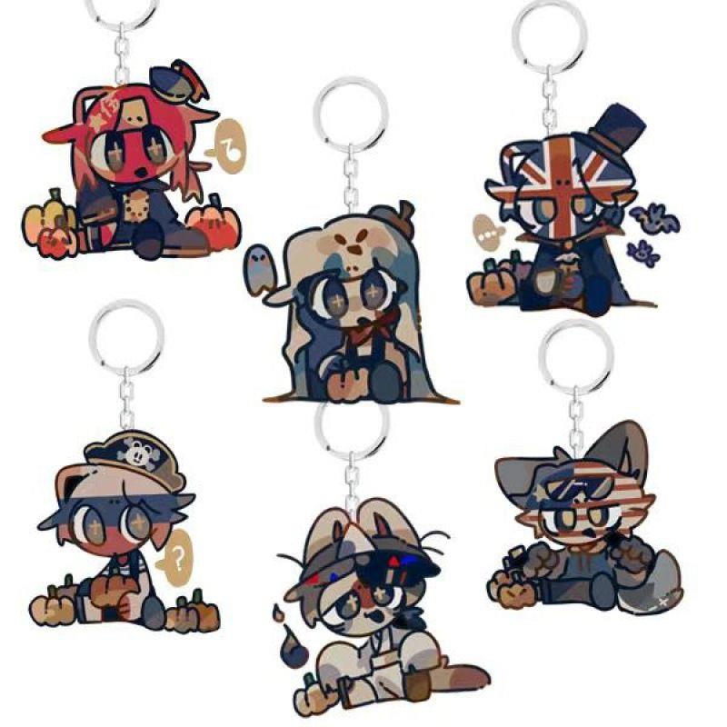 Countryhumans 果泥国拟周边ch五常钥匙扣包包挂件瓷俄美法英德