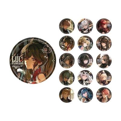 战双帕弥什四周年贺图主题马口铁徽章里万事深红囚影吧唧书包挂件